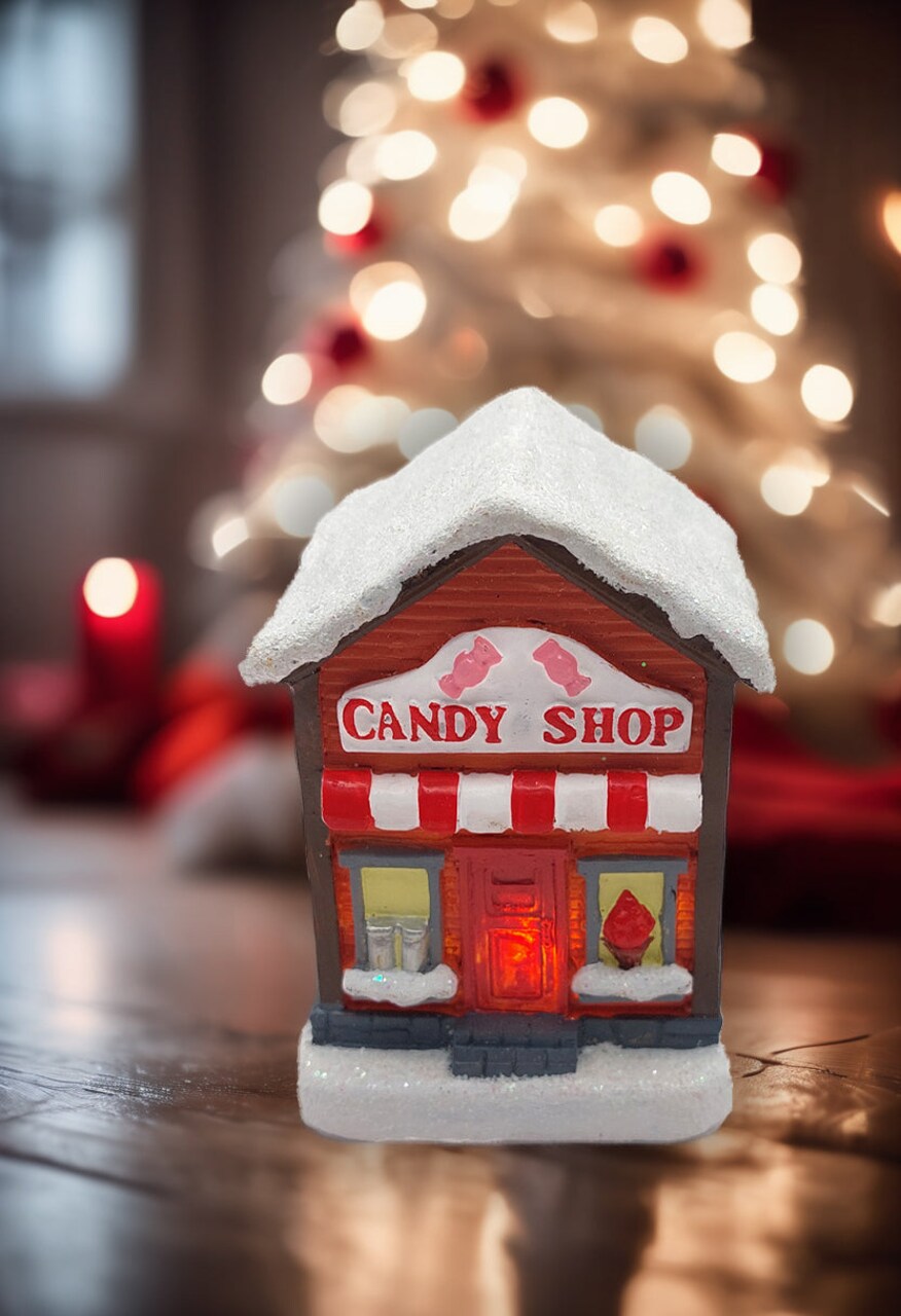 Candy Shop - Christmas Village Collection by Wizardi F07N5-2A Candy shop